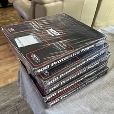 (100 PAGES)  BCW 4" x 6" (3 pockets) Plastic Protective Album Page Sheet Holder