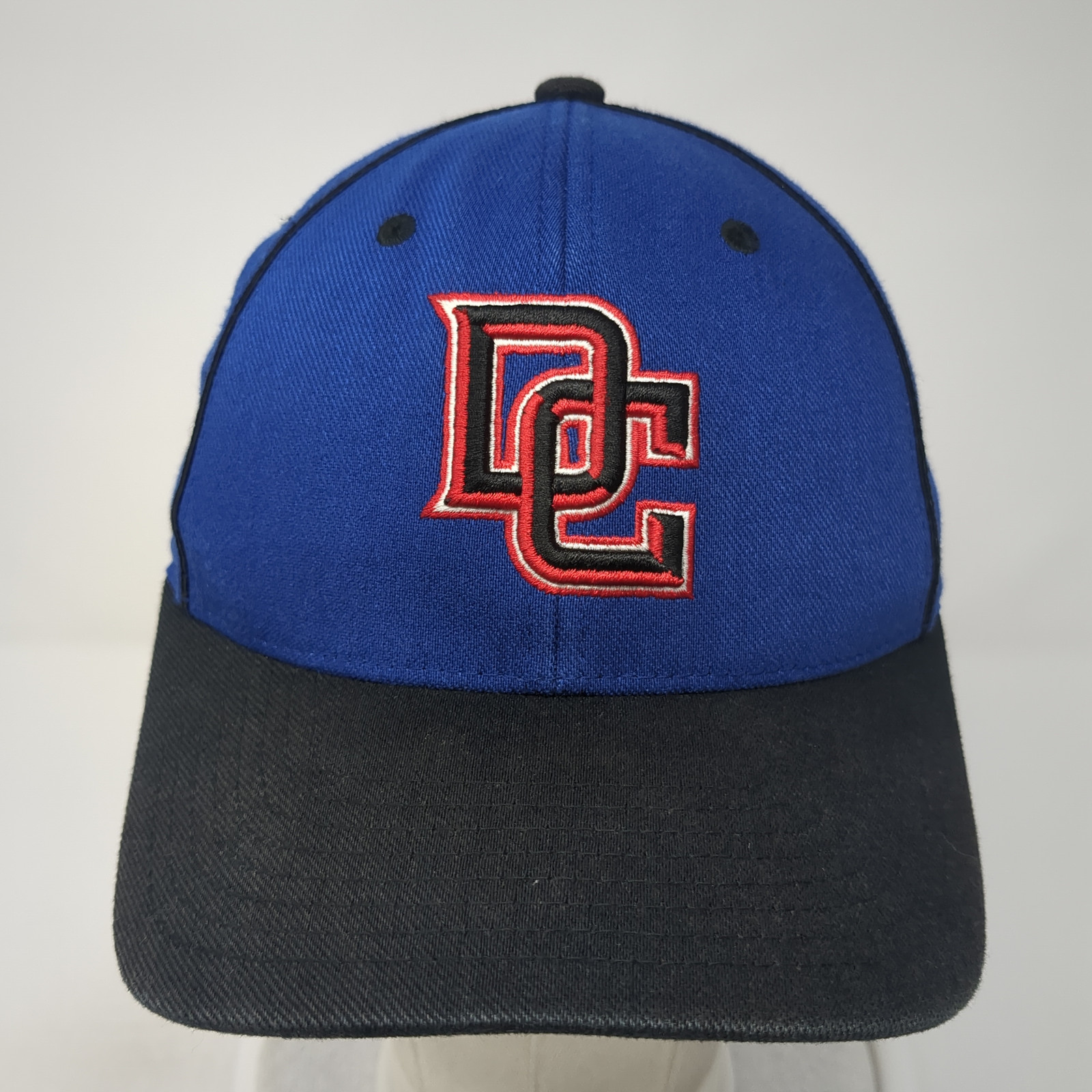 DC Fitted Baseball Cap Blue Small Lightweight Emb… - image 2