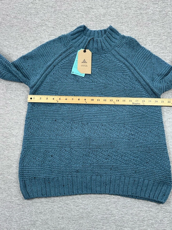 Suéter PrAna Nemma Mujer Talla XL Azul Almirante Tejido Todos los Días Exterior NUEVO Foto 4 de 4
