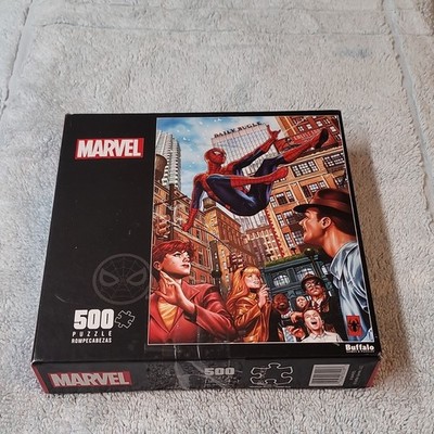 Buffalo Games Marvel Spider-Man 500-Piece Interlocking Cardboard Puzzle 31981