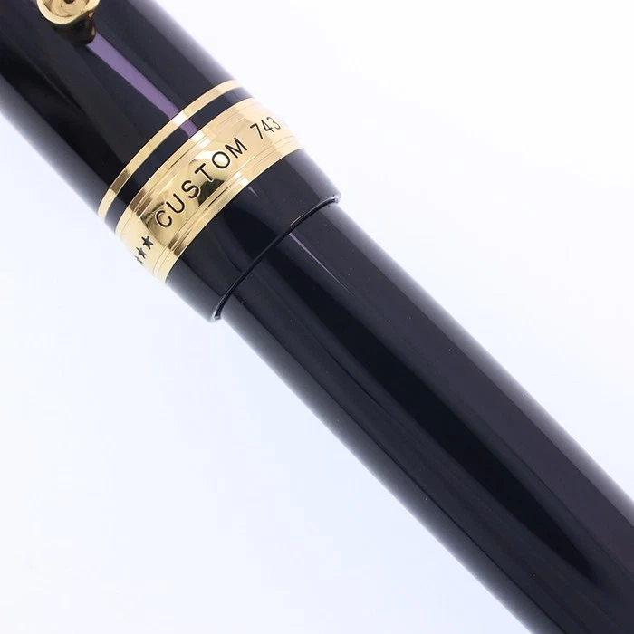 Pluma Estilográfica Pilot Namiki CUSTOM743 Negra Plumín Extra Fino FKK-3000R-B-EF Japón Foto 3 de 4