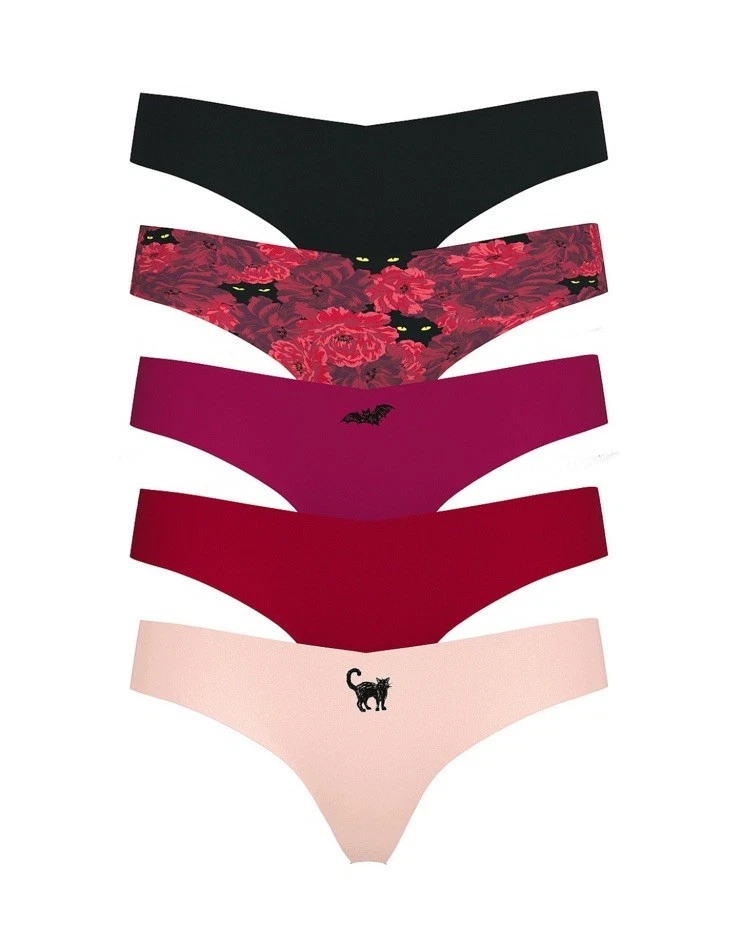 Lote 5 Victoria’s Secret Talla M No-Show Tanga Tanga Panty Paquete Foto 3 de 4