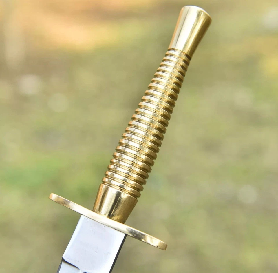 Британская армия Fairbairn Sykes коммандос нож 3-й пат латунная ручка с чехлом - Изображение 2 из 4