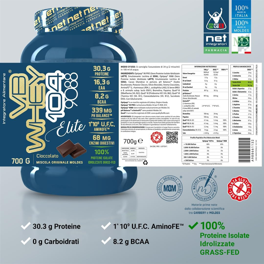 Offerta VB WHEY 104 9088 Elite 700g Cioccolato | Net Integratori - 3