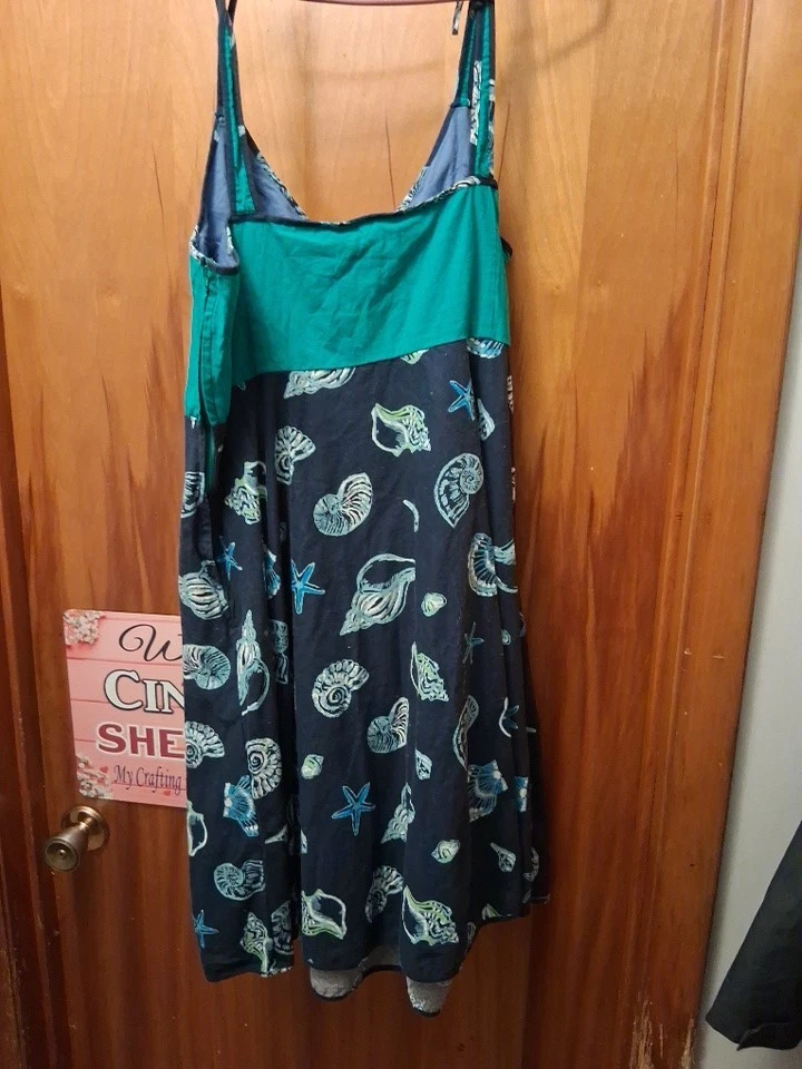 Vestido MODCLOTH Waving at the Waterfront Seashell TALLA EXTRA GRANDE Foto 2 de 3