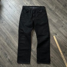 Basic Vintage Wrangler Black Dark Denim Jeans Pants