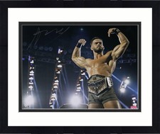 Framed Austin Theory WWE Autographed 16