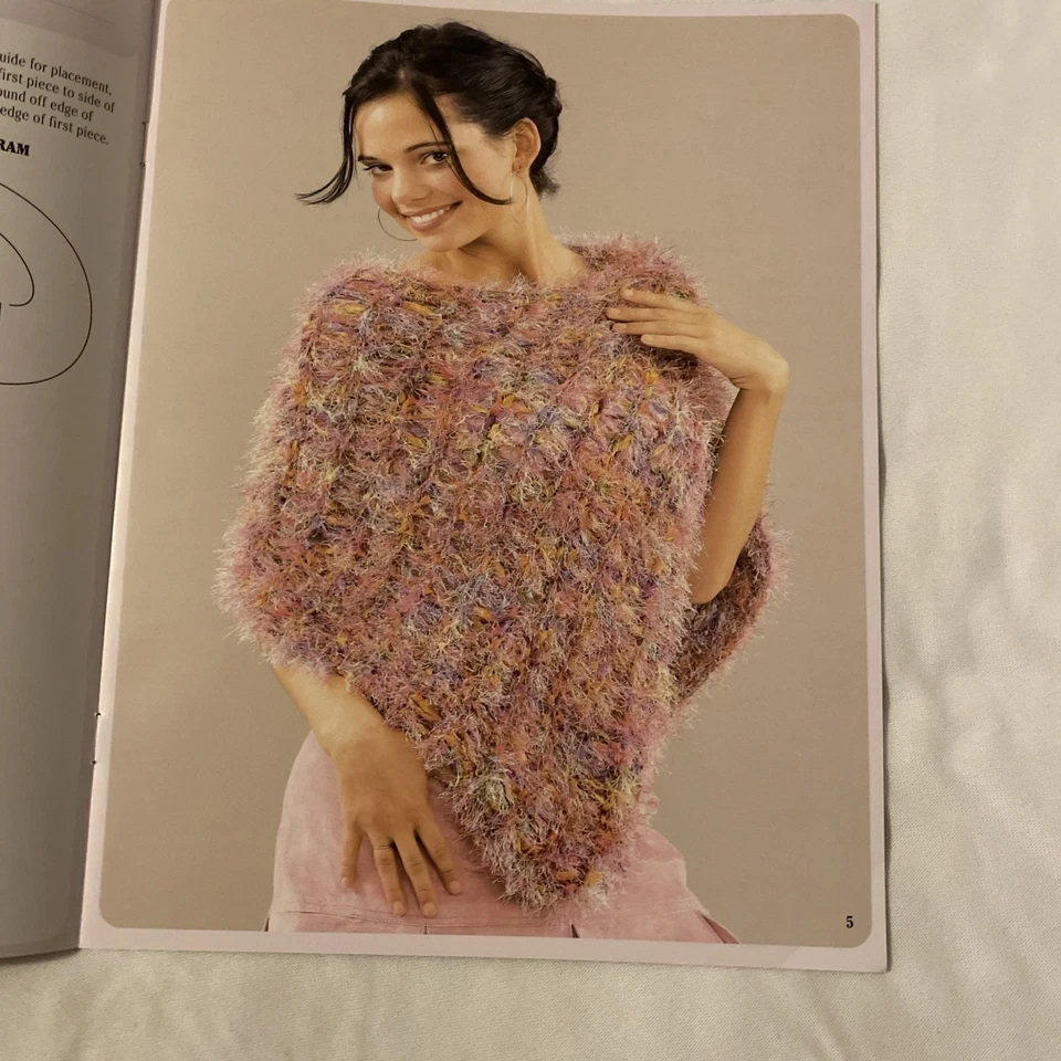 Trendy Knit Ponchos 4 Designs By Kay Meadors Leisure Arts 2004 - Image 4 of 4