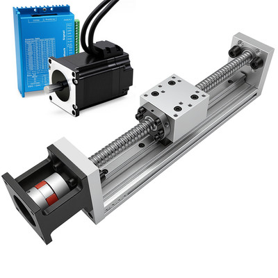 Nema23 Linear Slider motion system motor precision kit 60KG load for engraver 