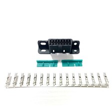 JUTA 16 PIN OBD Female Replacement Wire Sockets Connector OBDII Car Black