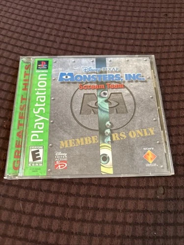 Monsters Inc Scream Team (PlayStation 1 PS1) CIB Complete    MINT DISC