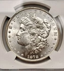 1878-P Morgan Silver Dollar, 8 TF, NGC MS 63, Philadelphia Mint