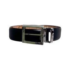 TUMI Ticon Black Geniune Leather Cut to Size One Size Belt