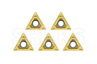 Shars 5PCS TPMT 221 C6 Tin Carbide Turning Insert Alloy Steel New !{