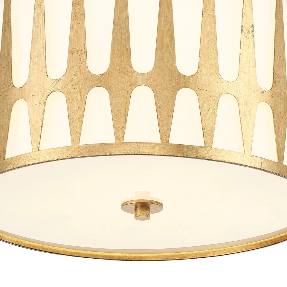 Crystorama Lighting Group ROY-800 Royston 3 Light 18"W Flush - Black - Image 4 of 4