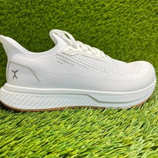 Flux Footwear Adapt Runner White Gum Womens Size 6.5 Athletic Walking Knit Shoes