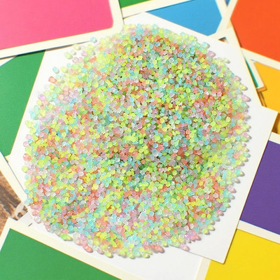 6000 Stück Bunt Sand Leuchtende Kleiner Kies Garten Steine Bunt Nachtleuchtend S