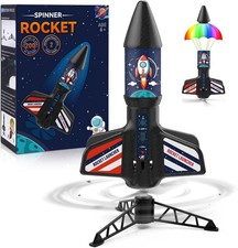 Rocket Launcher for Kids - Self-Launching 200 ft Motorized Outdoor Electric Play