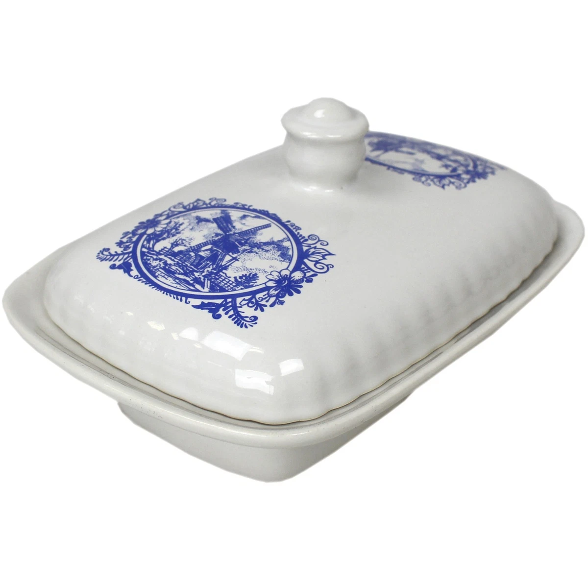 Burriera In Ceramica Esprit Paysan Breton | Contenitore Per Burro 20x13x8 Cm, Made In Bretagna, Lavabile In Lavastoviglie - 5