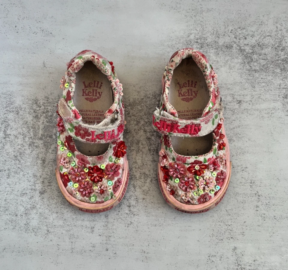 LelliKelly Pink Embellished Mary Janes, Toddler Girl (Size 5.5 US) - Image 4 of 4