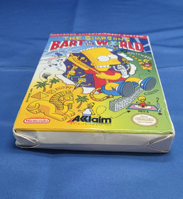 Los Simpson: Bart vs. el Mundo Nintendo NES CIB Abierto Juego Sellado Por Favor Leer