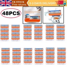 For Gillette Fusion5 Razor Blade Refills 48Pcs Replacement Cartridges Blades 0.37 per razor