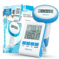 Wireless Pool Thermometer, Floating Easy Read, IPX8 Waterproof Digital Thermomet