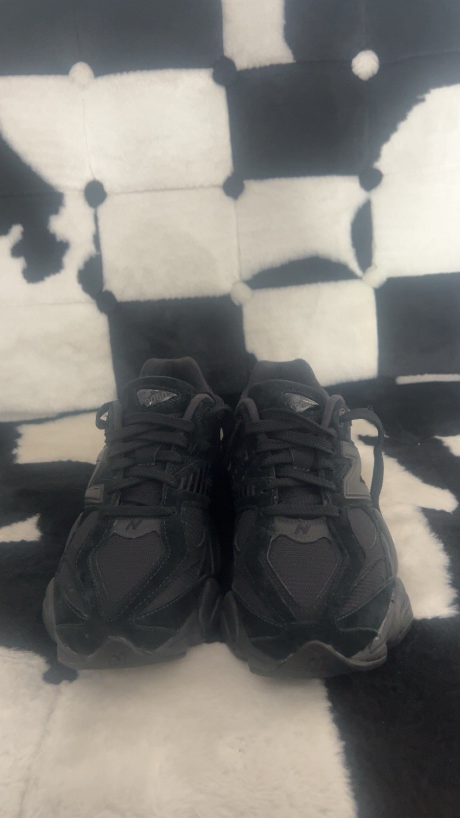 New Balance 9060 Triple Black Sneakers Size 9 US for Casual Style image 3
