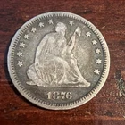 1876 Seated Liberty Quarter