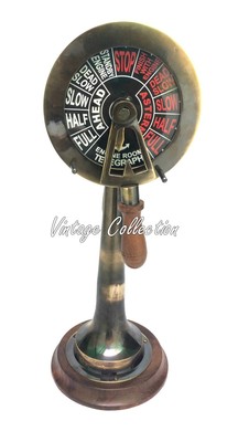 Collectible 14/" Brass Hand-Made Telegraph Vintage Ship Engine Room Telegraph