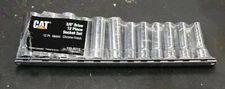 CAT Caterpillar 199-9019 12 pc Socket Set 3/8 Drive DEEP Metric 8-19 mm 12-Point
