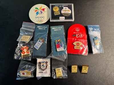 1998 Nagano XVIII Winter Olympics Collector Pins Original Rare Limited NEW ski