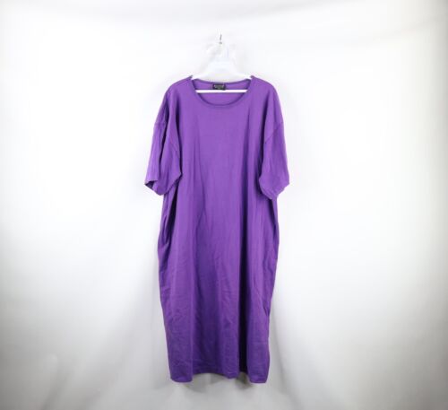 Vtg 90s Streetwear Womens OSFA Faded Blank Short … - image 1