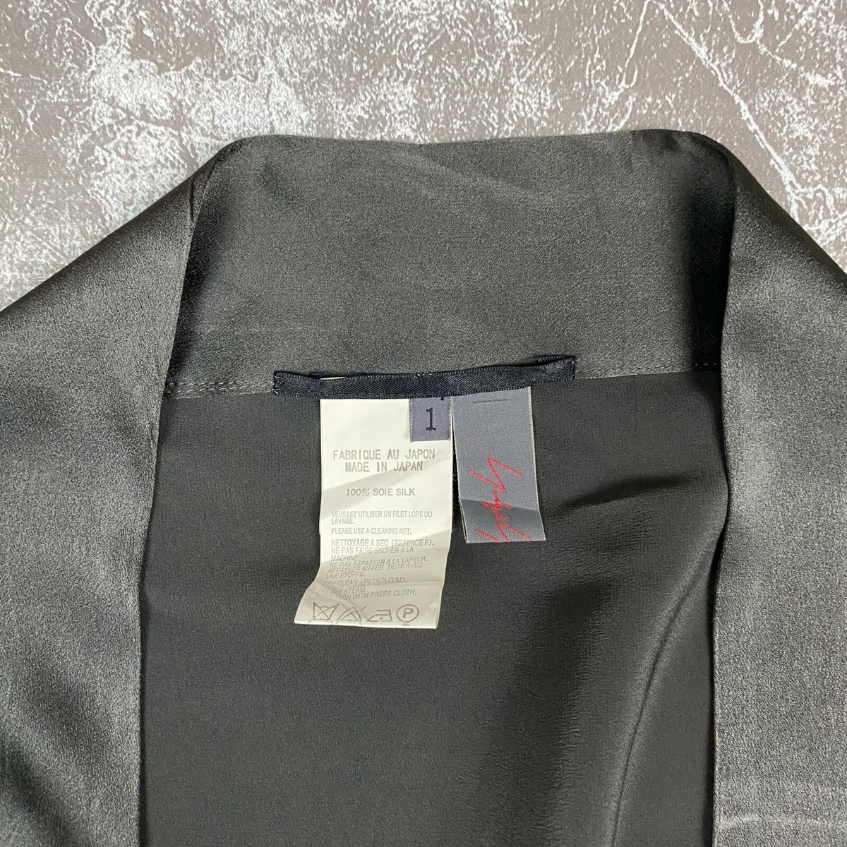 Yohji Yamamoto Noir Large Silk Shawl Made in Japan | eBay