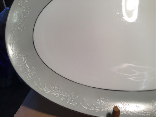 Vintage Noritake Embassy 6380 16.26” x 11” Oval Serving Platter - Picture 3 of 11