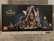 Lego Elf Club House Christmas Main Street Winter Village Santa Set 10275 NEW