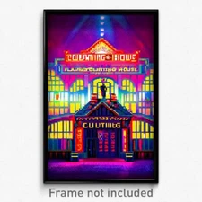 Pixel Art Poster - Flamboyant Counting House (8 Bit Video Game Print)