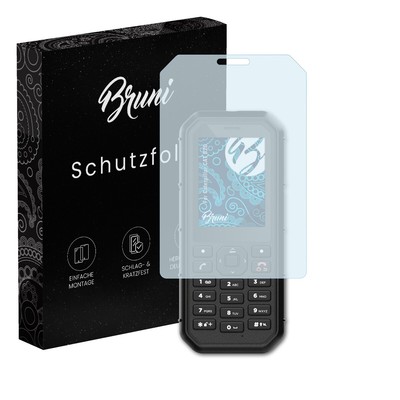 Bruni 2x Folie für Caterpillar CAT B26 Schutzfolie Displayschutzfolie