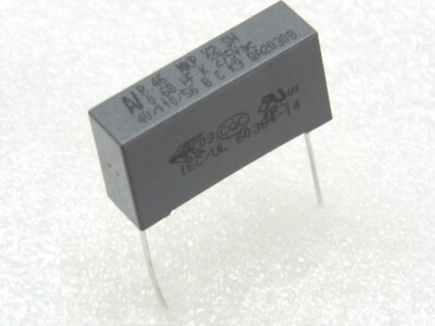 2 Condensateurs MKP X2 0,68µF 275V - Kemet R46 - Pour Dépannage électronique