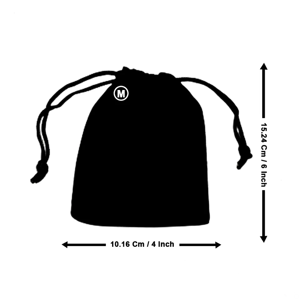 Bolsas de regalo de terciopelo bolsas de joyería con cordón (paquete de 10) Foto 4 de 4