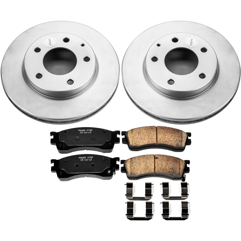 CRK788 Powerstop Brake Disc and Pad Kits 2-Wheel Set Front for Mazda Protege - Image 3 of 3