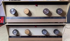 Nice Pair of Heathkit AA-23 Integrated Mono Blocks 7591 Push Pull Serviced