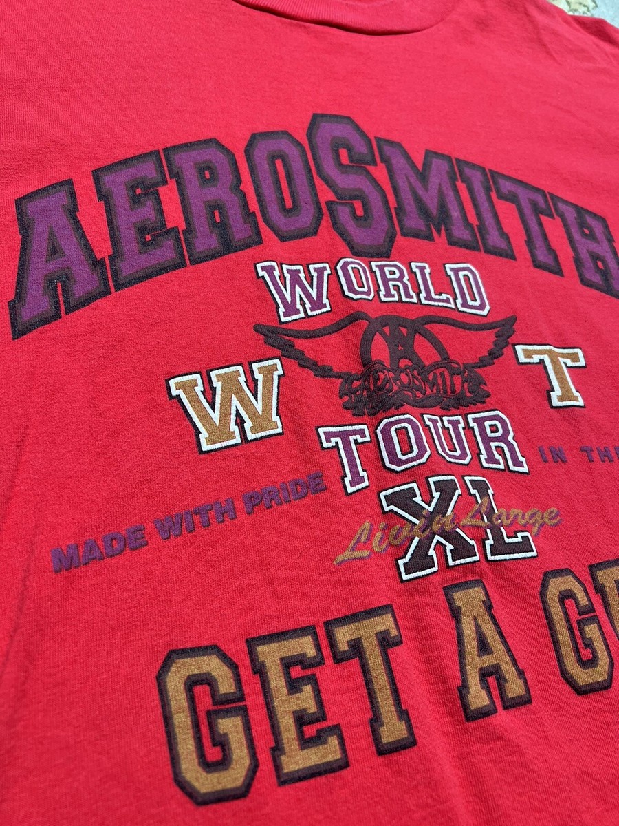 Vintage Aerosmith T Shirt Get A Grip Tour 1993 Men's XL Red Vintage Aerosmith T Shirt Get A Grip Tour 1993 Men's XL Red