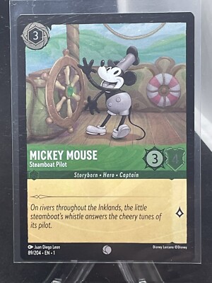 Disney Lorcana The First Chapter Foil Mickey Mouse - Steamboat