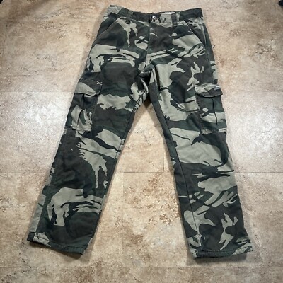 Wrangler Mens Camo Cargo Pants Wrangler Cargo Pants Mens 29x30