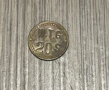 One (1) WTG W. T. G. "20 S" Maryland Picker Token  bg