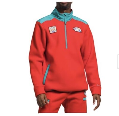 THE NORTH FACE Men's Alpine Polartec 200 ¼ Zip, Fiery Red/Après