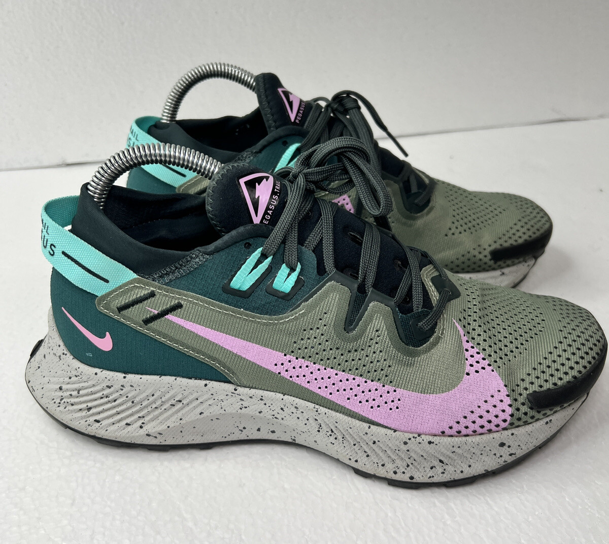 Nike Pegasus Trail 2 Hiking Running Seaweed Pink Shoe… Gem