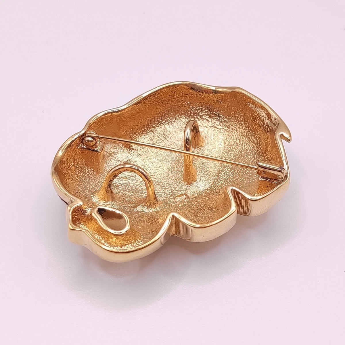 ⭐ Pierre Lang Brosche Anstecknadel Stecker Pin Anhänger Perle Stein Gold 040 ⭐