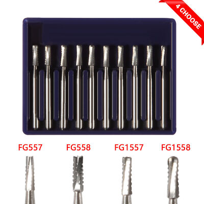 10-100Pcs Dental FG Bur Tungsten Carbide Friction Grip High Speed Handpiece PMX